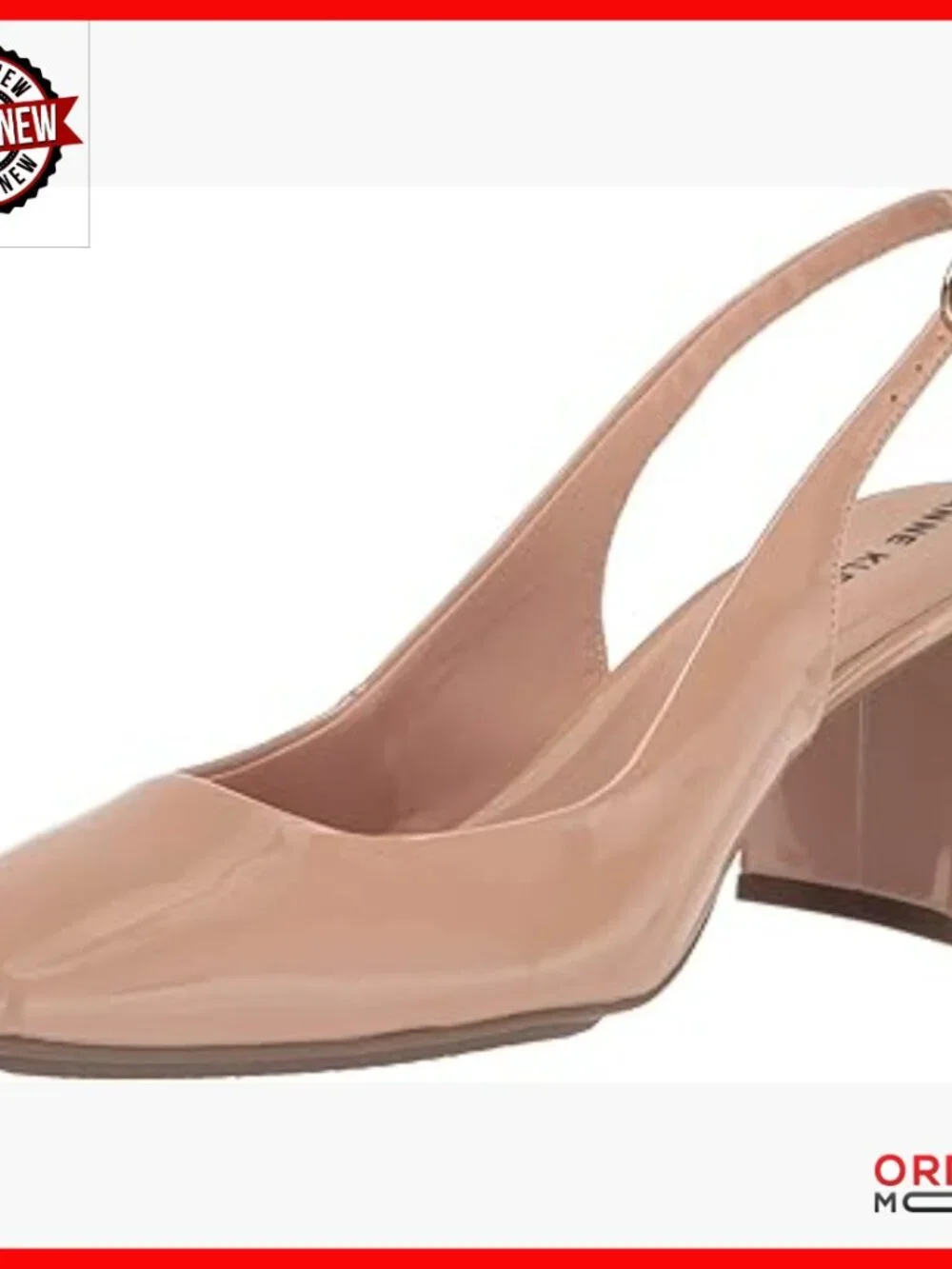 Slingback Heels with Cushioned Footbed, Flexible Sole, Pointed Toe